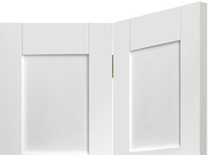 White-Primed-Shaker-4-Panel-Bi-Fold (X)
